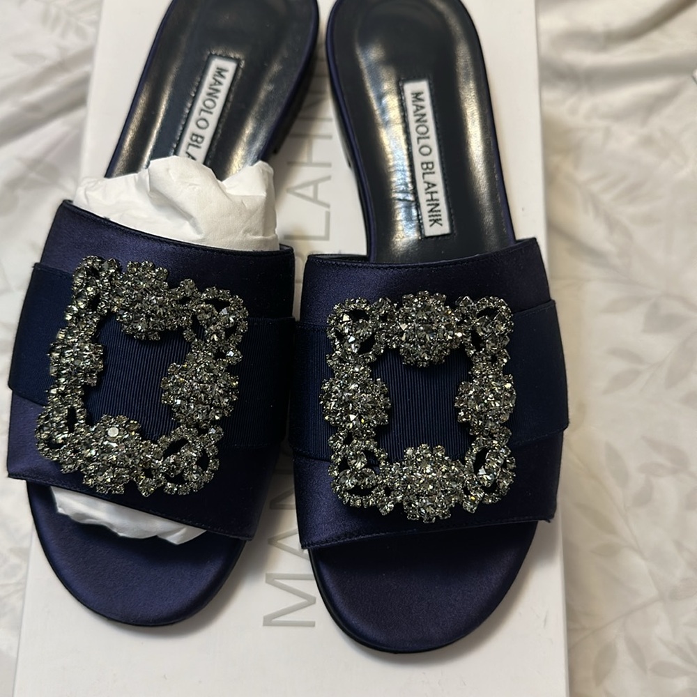 Manolo Blahnik Flat Sandals - Picture 2 of 6